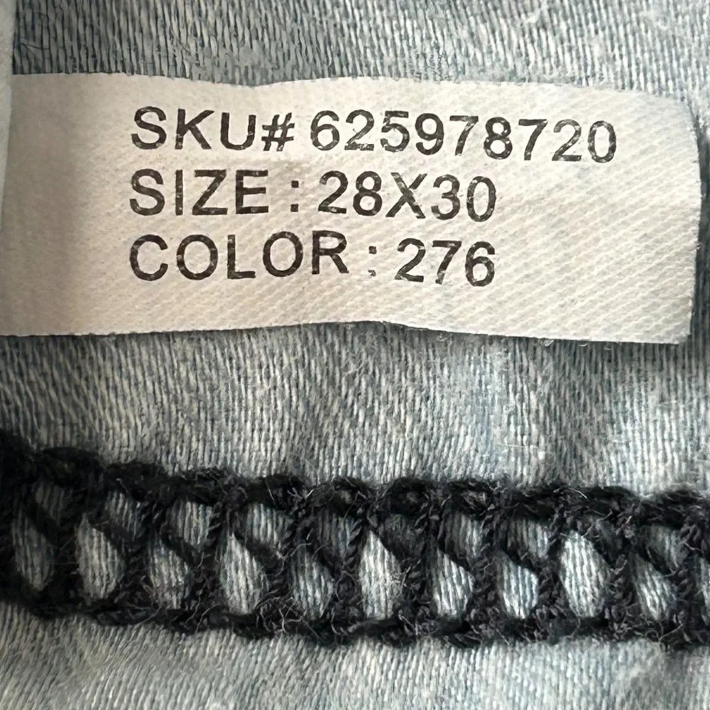 Hollister Jeans 28 X 30 Slim Straight Medium Wash Blue Denim - Picture 10 of 11